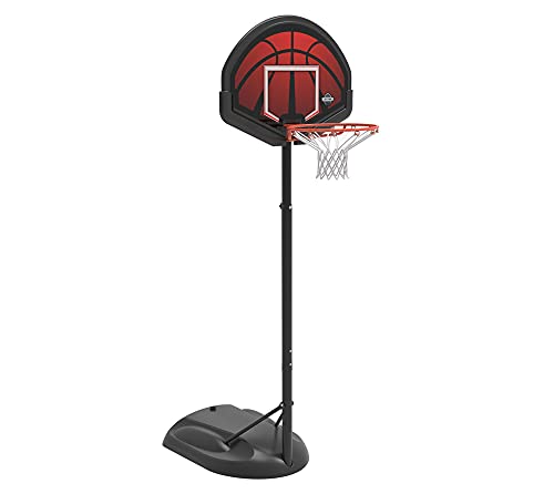 Lifetime Basketballkorb mit Ständer für Kinder & Erwachsene | Höhenverstellbare Basketballanlage 167-228 cm Schwarz von LIFETIME