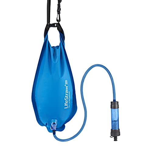LifeStraw Flex mit Gravity Bag, Multifunktionaler Wasserfilter mit 2-stufiger Filtration für Wandern, Camping, Reisen und Notfallvorsorge von LifeStraw