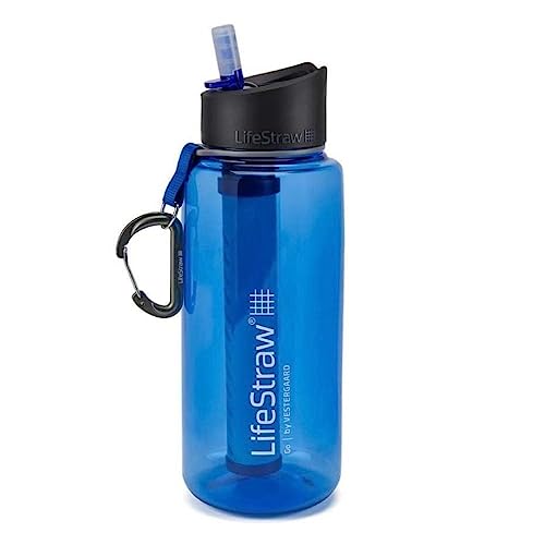 LifeStraw Go 2-Stage Filter Bottle, Unisex, Erwachsene, Blau, 1 l von LifeStraw