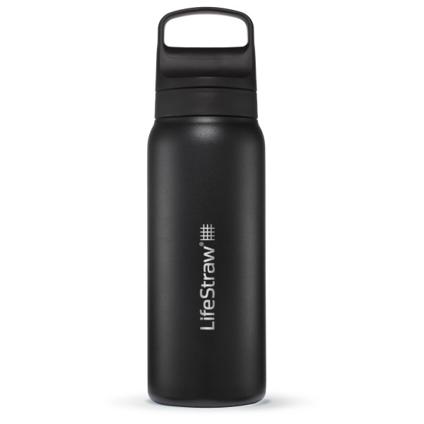 LifeStraw - Go Stainless Steel - Trinkflasche Gr 650 ml schwarz/grau von LifeStraw