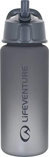 Lifeventure Flip-Top BPA frei Tritan ungiftig Sport Wasserflasche mit Strohhalm und Messskala 750ml - Ideal für Fitnessstudio und Sport von Lifeventure