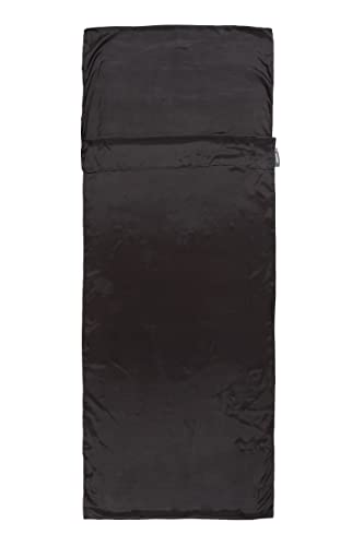 Lifeventure Lifemarque Unisex – Erwachsene Silk Liner Schlafsack, Black, One Size von Lifeventure