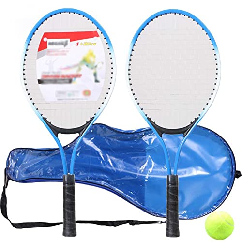 Lifup Kinder Tennisschläger für 2 Spieler, Tennisschläger für Anfänger mit Tragetasche Blau 20 Inch von Lifup