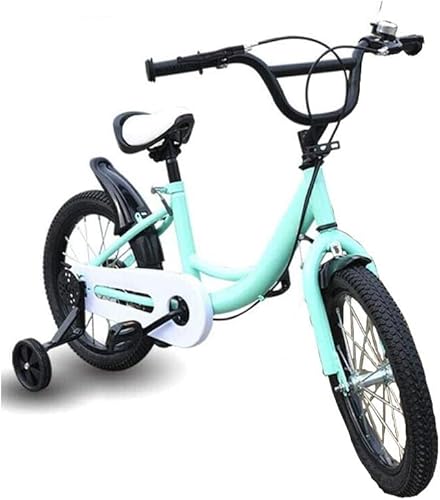 Lightakai 16 Zoll Kinderrad Fahrrad, Classic Fahrrad für Kinder Kinderfahrrad mit Abnehmbare Stützräder Für Kinder ab 5-8 Jahren (Grün) von Lightakai