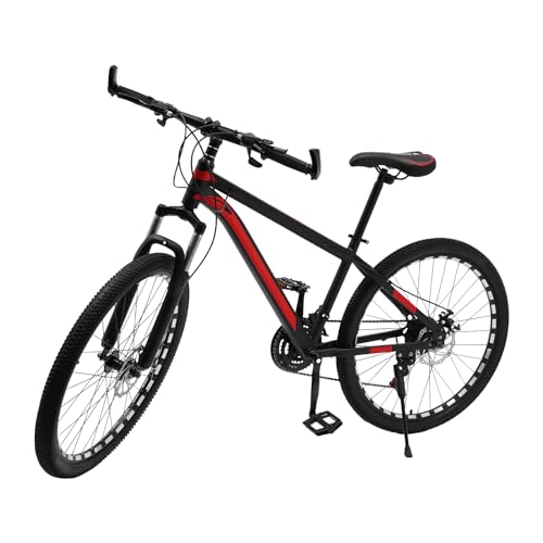 Lightakai 26 Zoll Mountainbike, 21-Gang Erwachsenen Fahrrad Rennrad - Scheibenbremsen Vorne und Hinten Fully MTB für Jungen, Mädchen, Damen & Herren von Lightakai