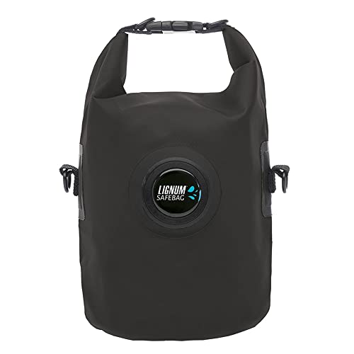 Lignum Golf Safe Bag - wasserfeste Tasche für Wertgegenstände - idealer Begleiter für Unterwegs (Schwarz) von Lignum Golf
