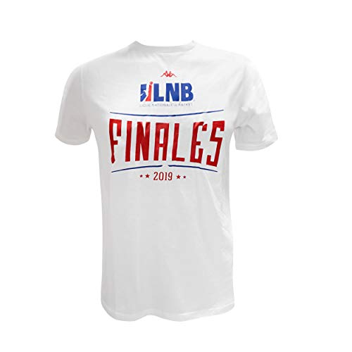 Ligue Nationale Basketball-T-Shirt, offiziell, Lnb 2019 XX-Small weiß von Ligue Nationale de Basket