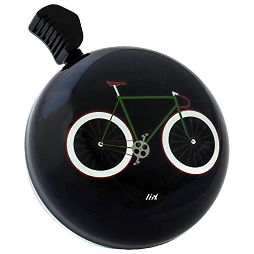 Liix Fahrradklingel Design Bell, Brooklyn Bike - Schwarz, db21 von Liix