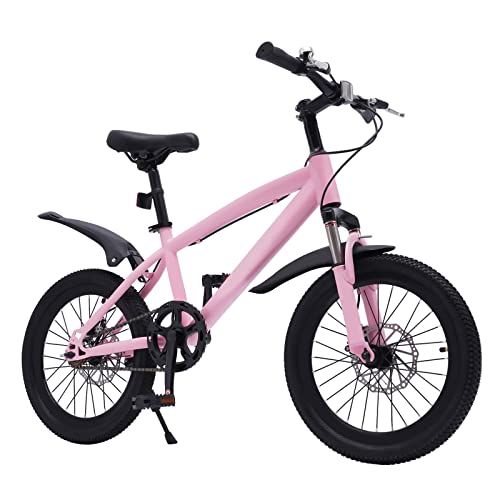 Lilyeriy Kinderfahrräder 18 Zoll Fahrrad HöHenverstellbar Mountainbikes für Jungen Mädchen mit Höhe von 4.1-4.59ft Sportlich Outdoor Bike (Rosa) von Lilyeriy