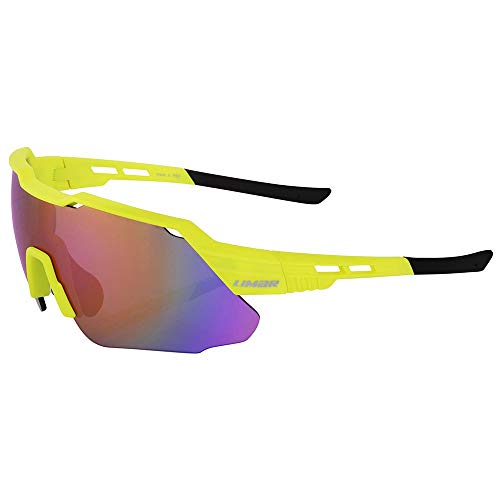 Limar EKONACEUI Sonnenbrille für Fahrrad, halbgelb, matt, austauschbare Gläser von Limar