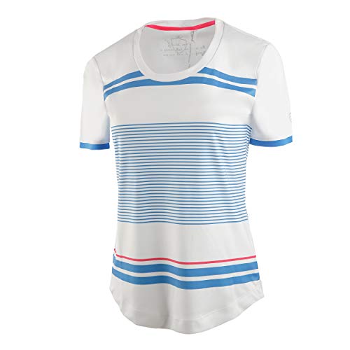 Limited Sports Damen Sports, Stripes for Life T-Shirt Weiß, Blau, 34 Oberbekleidung von Limited Sports