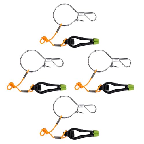 4 x Angel-Downrigger-Entriegelungsgewichtsclips, Power-Grips, Angelzubehör zum Angeln 4 x Angel-Downrigger-Entriegelungsgewichtsclips, Power-Grips, Angelzubehör zum Angeln von Limtula