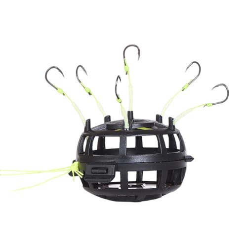 6 Hook Square Form Fishing Baits Käfste Linie Gruppe Feeder Feder Einfach Zu Verwenden Quadratische Form von Limtula