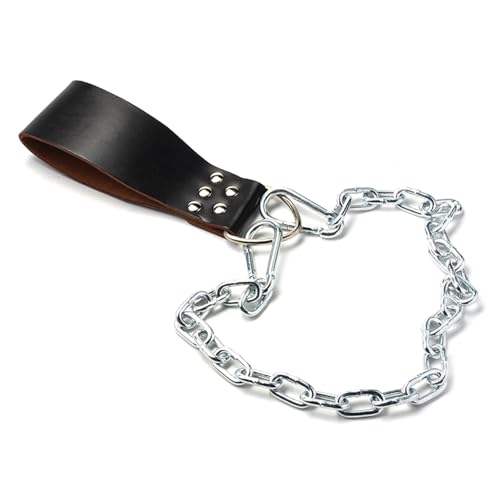 Gewichthebergürtel aus PU-Leder mit Kette, Hantel-Ladergurt, beschwerter Gürtel für Workout, Herren von Limtula