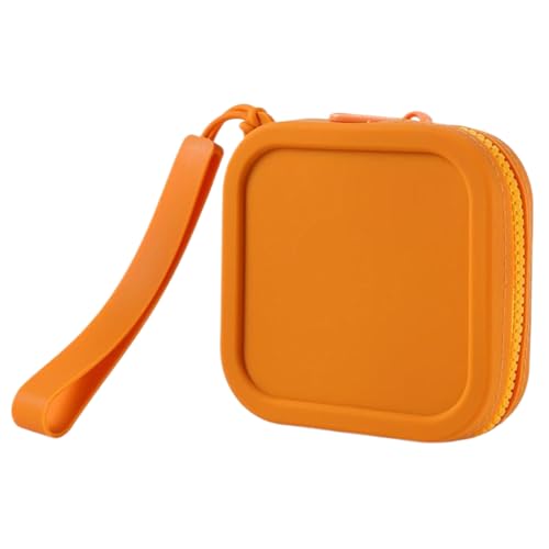 Kleine Silikon-Geldbörse, quadratische Münzbeutel, kleine Aufbewahrungstasche für Schüler und Frauen, Schule, Büro, Reisen und Outdoor, Silikonhülle, J von Limtula