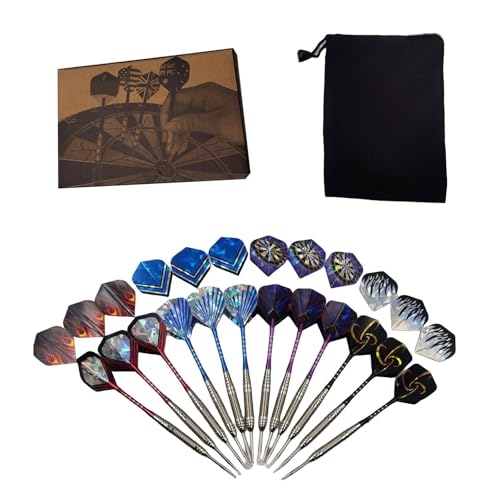 Limtula 12 x 22 g Stahlspitzen-Dartpfeile, professionelles Metall-Dart-Set mit Dartpfeilen, Aluminium-Schäfte, tragbares Unterhaltungswerkzeug Limtula 12 x 22 g Stahlspitzen-Dartpfeile, professionelles Metall-Dart-Set mit Dartpfeilen, Aluminium-Schäfte, tragbares Unterhaltungswerkzeug von Limtula