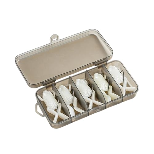 Limtula 5pcs Topwater Frösche Ködertitel Forellen Swimbait 3 7 cm/4 7 cm Künstliches Fischen Mit Haken Kurbelköder Weiche Köder Schwimmköder von Limtula