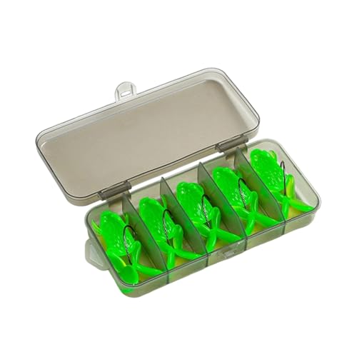 Limtula 5pcs Topwater Frösche Ködertitel Forellen Swimbait 3 7 cm/4 7 cm Künstliches Fischen Mit Haken Kurbelköder Weiche Köder Schwimmköder von Limtula