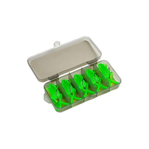 Limtula 5pcs Topwater Frösche Ködertitel Forellen Swimbait 3 7 cm/4 7 cm Künstliches Fischen Mit Haken Kurbelköder Weiche Köder Schwimmköder von Limtula