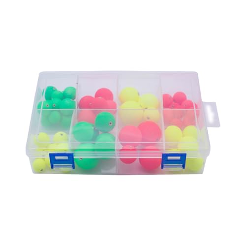 Limtula 60 Stück/Packung Fliegenfischen, Outdoor-Ausrüstung, Angel-Bobber-Posen-Set, runde Form, Wasserblasen-Schwimmer Limtula 60 Stück/Packung Fliegenfischen, Outdoor-Ausrüstung, Angel-Bobber-Posen-Set, runde Form, Wasserblasen-Schwimmer von Limtula
