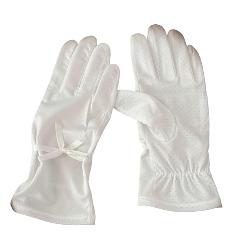 Limtula Kühlende Handschuhe für Damen, UV-Schutz, Eisseide, Handhandschuhe mit Schleife, für Outdoor-Sport, Radfahren, Angeln, kühlende Handbekleidung, atmungsaktive Handschuhe für Sport von Limtula
