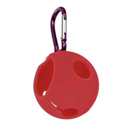 Limtula Schutzhülle für Golfbälle, mit Schnalle für Golf, Tasche, Gürtel, Sport, Golfbälle, Halter, Silikon, Golfbälle, Träger von Limtula