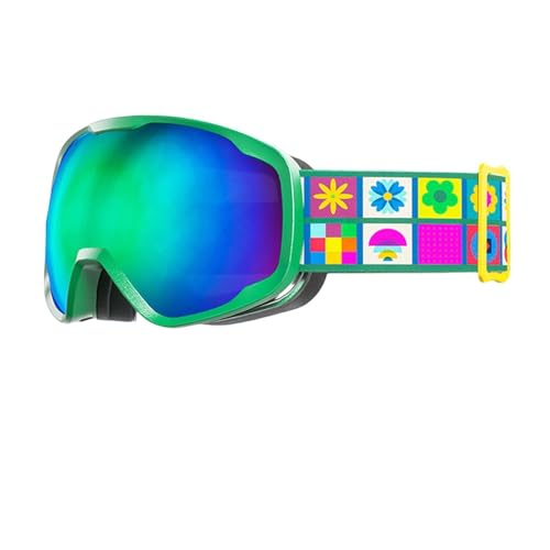 Limtula Skibrille, doppellagig, verstellbarer Riemen, für Kinder von 3–15 Jahren, Jungen, Mädchen, Teenager, Skifahren, Snowboarden, Outdoor-Sport, Brillen von Limtula