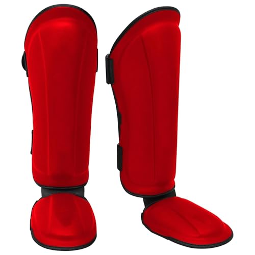 Limtula Sport-Schienbeinschoner, Kampfkunst, Bein-, Fußschutz, Sparring-Trainingsausrüstung für Erwachsene, Teenager, Karate, Boxen, Taekwondo von Limtula