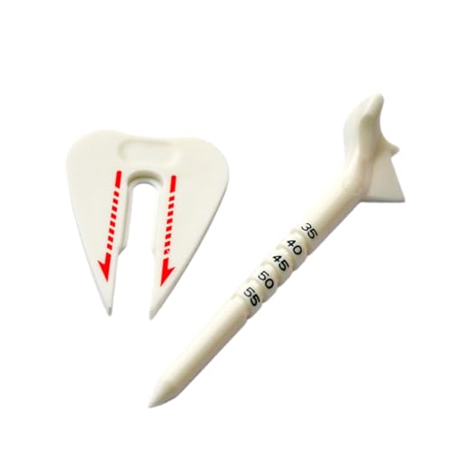 Verstellbarer Golf-Tee-Halter, multifunktionale Golfnägel, begrenzt Sitze für mehr Genauigkeit und Stabilität von Limtula