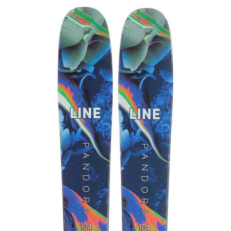 Line Pandora 104 Alpine Skis Blau 158 von Line