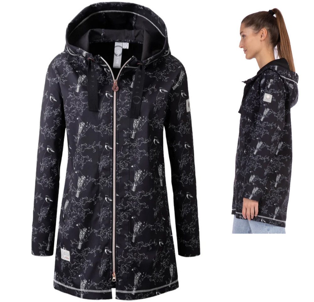 Linea Primero Hardshelljacke ViertelMond - funktioneller, Stretch Softshellmantel mit Kapuze - Vica von Linea Primero