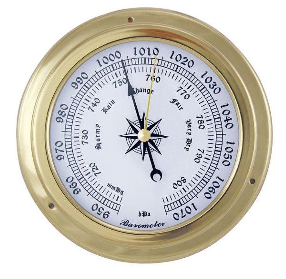 Linoows Dekoobjekt Barometer, Maritimes Schiffsbarometer Ø 14,5 cm, funktionsgetreue Dekoration von Linoows