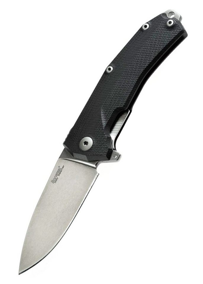 LionSteel Taschenmesser Lionsteel KUR Einhandmesser mit schwarzen G10 - Griff und Hosenclip, (1 St) von LionSteel