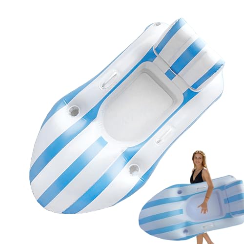 Schwimmhilfe für Erwachsene | Aufblasbarer Schwimmstuhl, Entspannung, Schwimmmatte mit Getränkehalter für Pool, , See, Reisen, Garten von Liqzirtu