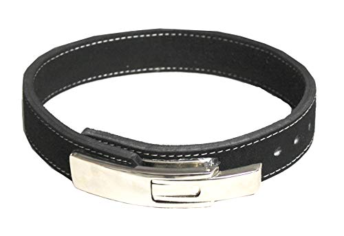 Lever Bench Belt 5cm bereit, aus Leder mit Pressschnalle (L) von Lisaro