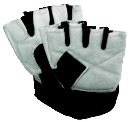 Lisaro Fitnesshandschuhe weiß/schwarz (XL) von Lisaro