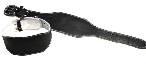 Lisaro Gewichthebergürtel aus Leder Sondergrossen 135cm oder 145 cm (schwarz, 145 cm) von Lisaro