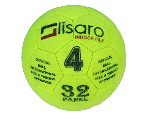 lisaro Indoor Filz 2.0 Hallenfußball Gr. 4 | Hallenball | Indoorfußball | Spielball der Extraklasse von lisaro