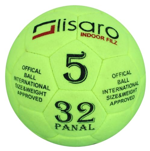 lisaro Indoor Filz 2.0 Hallenfußball Gr. 5 | Hallenball | Indoorfußball | Hallenfußball | Spielball der Extraklasse von lisaro