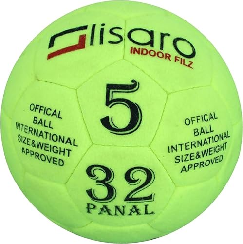 lisaro Indoor Filz 1.8 Hallenfußball Gr. 5 | Hallenball | Indoorfußball | Spielball der Extraklasse von lisaro