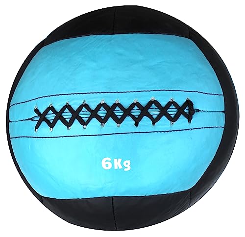 Lisaro Premium Wall-Ball aus Kunstleder | Superqualität | Gymnastikball | Gewichtsball | Slamball | zweifarbig | 6 kg von Lisaro