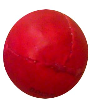 Lisaro Wurf Ball Leder 200 gr. oder 80 gr Wurfball – Schlagball ideal für Bundesjugendspiele (80 Gram rot) von Lisaro