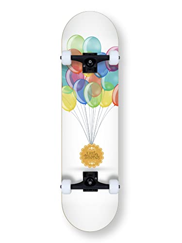 Little Boards Skateboard für Kinder - hochwertiges Komplettboard für Anfänger ab 3 oder 6 Jahren, aus 7 Lagen Ahorn, mit Griptape, Achsen und Urethane Rollen, ABEC 5 Kugellager von Little Boards