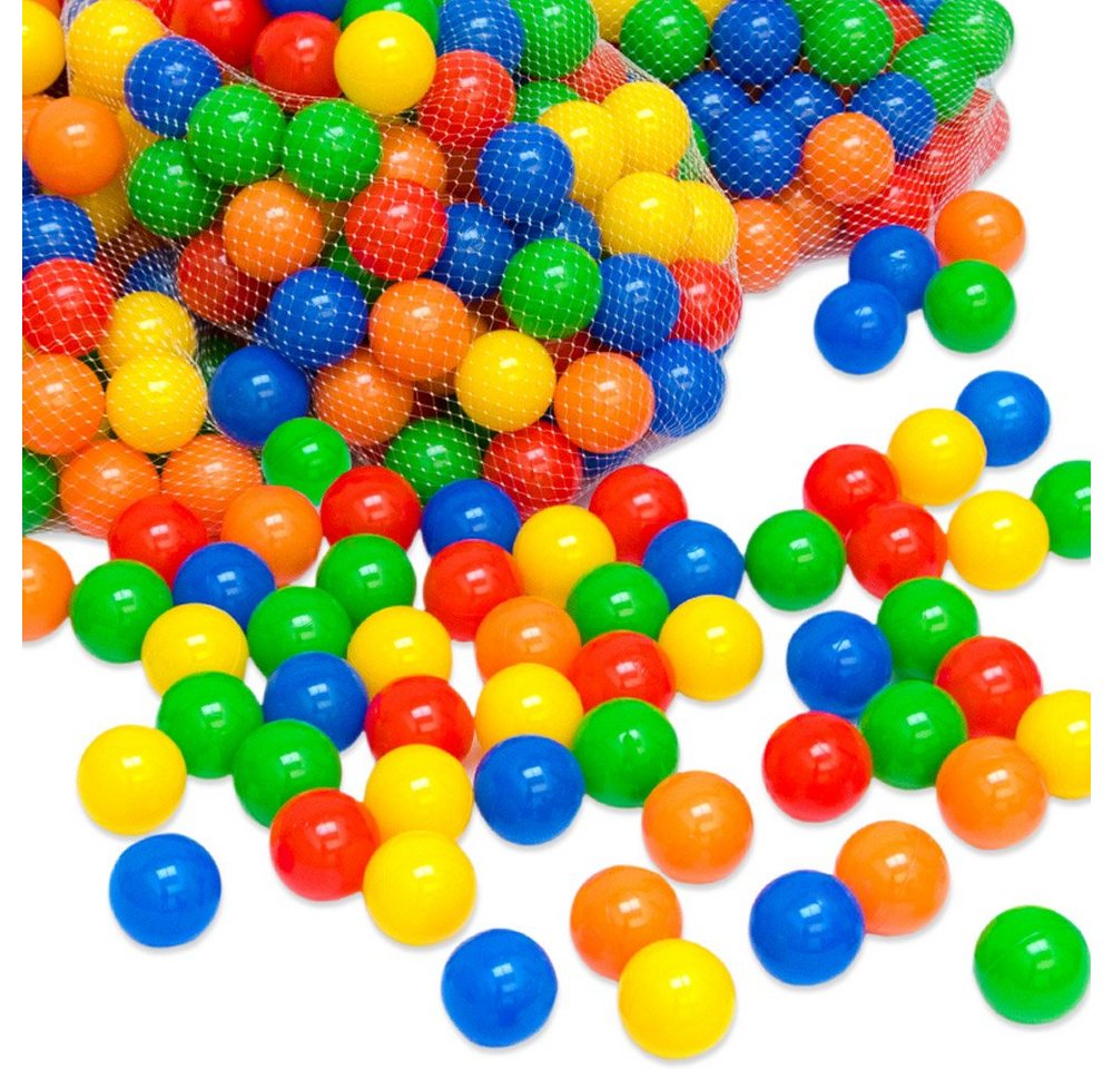 LittleTom Bällebad-Bälle 1000 bunte Bälle für Bällebad 5,5 cm Farbmix, Plastikbälle Bälle Spielbälle von LittleTom