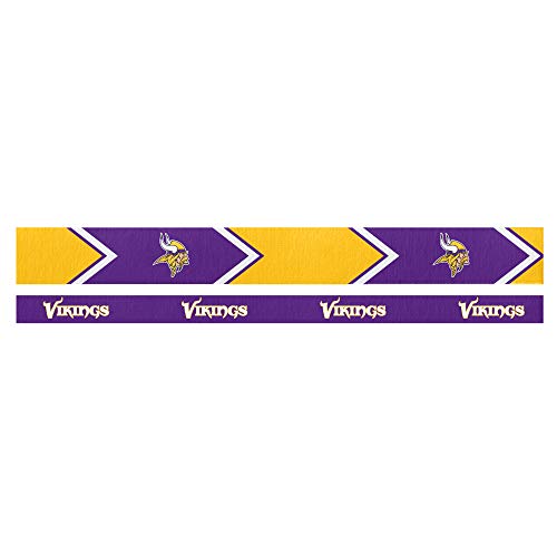 Littlearth Damen NFL Minnesota Vikings Stirnband-Set, 2 Stück, Teamfarbe von Littlearth
