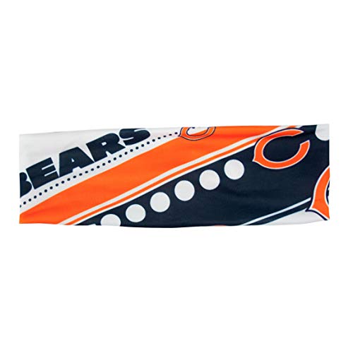Littlearth Unisex-Erwachsene NFL Chicago Bears Stretch-Stirnband, Teamfarbe, Einheitsgröße, (300413-BEAR) von Littlearth