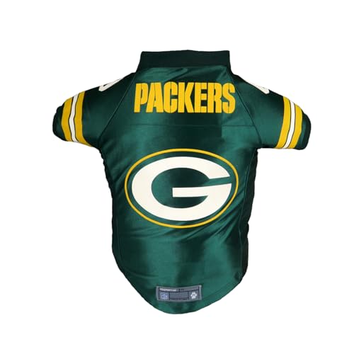 Littlearth Unisex-Erwachsene NFL Green Bay Packers Premium Pet Jersey, Teamfarbe, Größe M von Littlearth