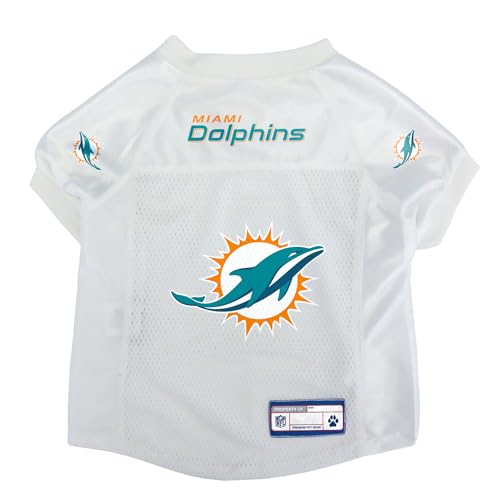 Littlearth Unisex-Erwachsene NFL Miami Dolphins Basic Haustier-Trikot, Team-Farbe, Größe M (320134-DOLP-M) von Littlearth