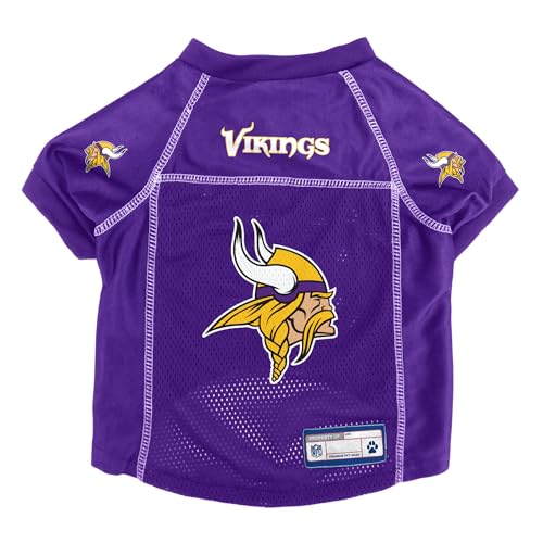 Littlearth Unisex-Erwachsene NFL Minnesota Vikings Basic Haustier-Trikot, Team-Farbe, Größe XL von Littlearth