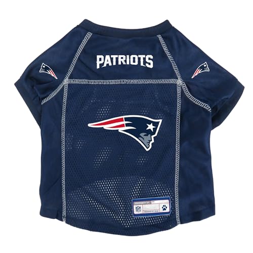 Littlearth Unisex-Erwachsene NFL New England Patriots Basic Pet Jersey, Teamfarbe, Größe L von Littlearth
